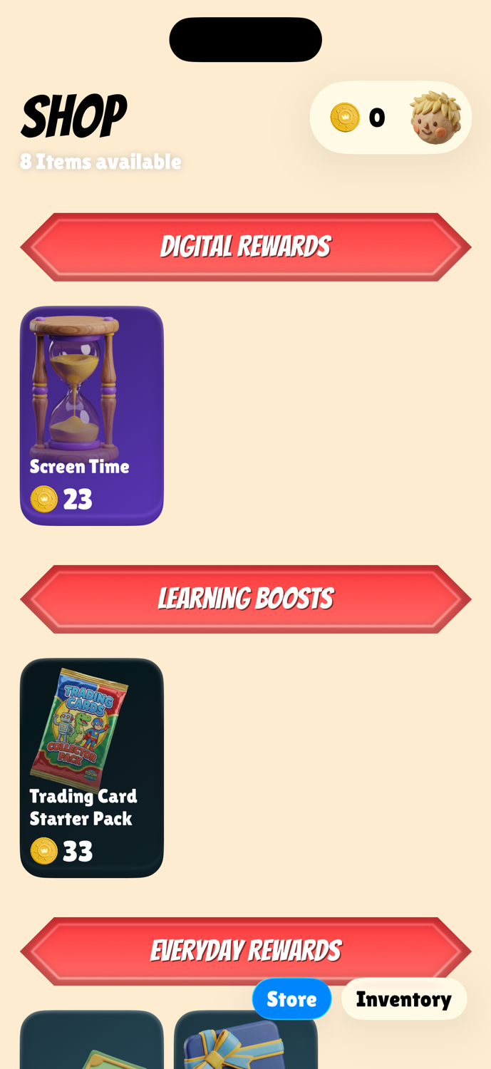 Reward shop